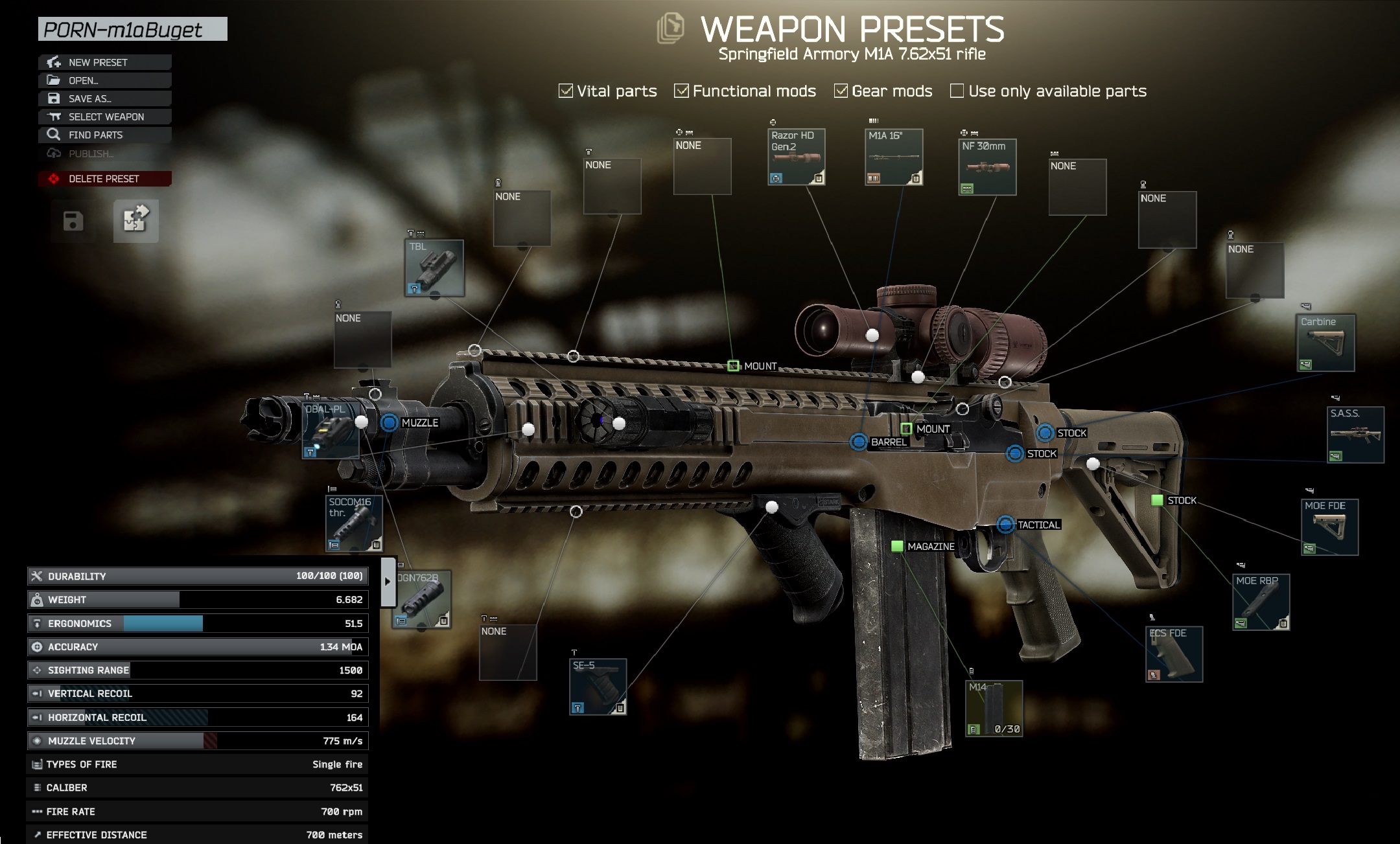 M1A-BUDGET preset